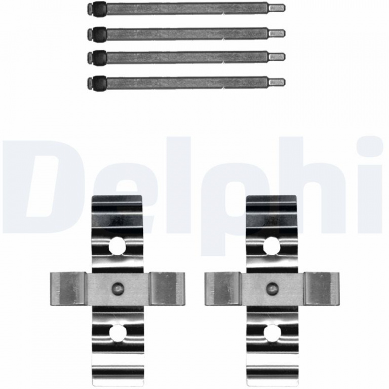 Set accesorii, placute frana DELPHI LX0702 model TESLA MODEL X (5YJX) 2015 2016 2017 2018 2019 2020 2021 2022 2023 2024 2025