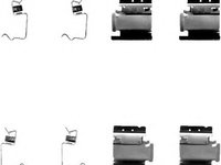 Set accesorii placute frana FIAT DOBLO microbus (223, 119) (2001 - 2016) Textar 82054200