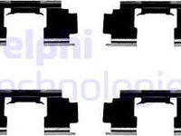 Set accesorii, placute frana HONDA CIVIC VII limuzina (ES) DELPHI LX0301