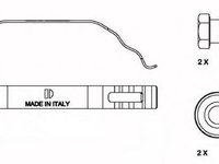 Set accesorii, placute frana IVECO EuroCargo, MAN L 2000, MAN M 2000 L - FERODO FAC173