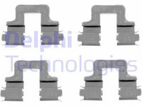 Set accesorii placute frana LX0379 DELPHI pentru Vw Passat Seat Alhambra Seat Leon Skoda Octavia Vw Sharan Audi A3 Vw Golf Vw Jetta Skoda Superb Audi Tt Alfa romeo 159 Vw Tiguan Vw Eos Vw Caddy Vw Vento Vw Cc Vw Beetle Vw Novo Audi Q3 Audi A6