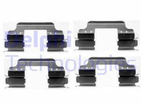 Set accesorii placute frana LX0405 DELPHI pentru Bmw Seria 3 Dacia Logan Renault Clio Bmw Seria 1 Nissan March Nissan Micra Renault Modus Renault Euro Nissan Note Renault Twingo