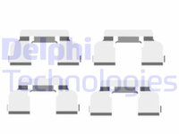Set accesorii placute frana LX0410 DELPHI pentru Renault Logan 2004 2005 2006 2007 2008 2009 2010 2011 2012 2013 2014 2015 2016 2017 2018 2019 2020 2021 2022 2023 2024