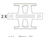 Set accesorii placute frana MERCEDES SPRINTER 5-t platou / sasiu (905) (2001 - 2006) FERODO FAC174