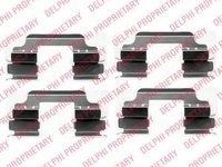 Set accesorii, placute frana MINI MINI (R50, R53), NISSAN MARCH III (K12), LANCIA YPSILON (843) - DELPHI LX0405