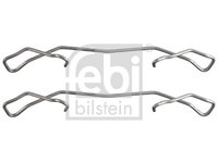 Set accesorii, placute frana punte fata (182714 FEBI BILSTEIN) ALFA ROMEO,CHRYSLER,Citroen,DACIA,FORD,HONDA,LANCIA,MAZDA,MERCEDES-BENZ,MG,MINI,NISSAN,OPEL,PEUGEOT,RENAULT,ROVER,SAAB,VAUXHALL,VOLVO