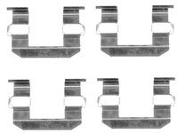 Set accesorii, placute frana punte fata (82072100 TEXTAR) DAEWOO,HYUNDAI,KIA,SSANGYONG