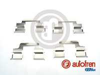 Set accesorii, placute frana punte fata (D42548A AUT) ALFA ROMEO,AUDI,DACIA,MERCEDES-BENZ,VW