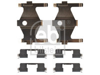 Set accesorii, placute frana puntea spate (182431 FEBI BILSTEIN) HYUNDAI,KIA,NISSAN