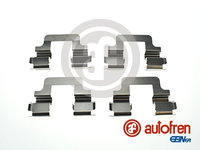 Set accesorii, placute frana puntea spate (D42857A AUT) AUDI,SEAT,SKODA,VW