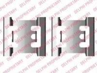 Set accesorii, placute frana RENAULT MASTER II Van (FD), RENAULT MASTER II platou / sasiu (ED/HD/UD), OPEL MOVANO caroserie (F9) - DELPHI LX0428