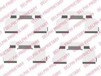 Set accesorii, placute frana RENAULT TWINGO I (C06_), RENAULT CLIO Mk II (BB0/1/2_, CB0/1/2_), RENAULT TWINGO I Van (S06_) - DELPHI LX0410