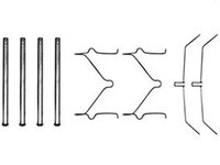 Set accesorii, placute frana TRW PFK208