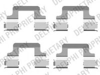 Set accesorii, placute frana VW PASSAT limuzina (3B3), VW PASSAT Variant (3B6), VW TOURAN (1T1, 1T2) - DELPHI LX0437