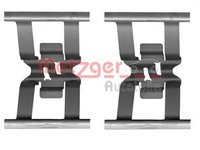 Set accesorii, placute frana VW TOUAREG (7P5), PORSCHE CAYENNE - METZGER 109-1898