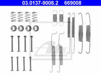 Set accesorii, sabot de frana AUDI A2 (8Z0) (2000 - 2005) ATE 03.0137-9008.2 piesa NOUA