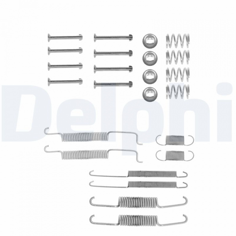 Set accesorii, sabot de frana DELPHI LY1026 model VW FOX limuzina 1987 1988 1989 1990 1991 1992 1993