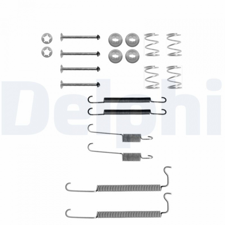 Set accesorii, sabot de frana DELPHI LY1047 se potriveste la OPEL KADETT E Combo (T85) 1986 1987 1988 1989 1990 1991 1992 1993 1994