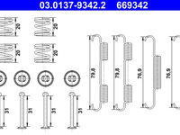 Set accesorii, saboti frana parcare ATE 03.0137-9342.2