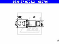 Set accesorii saboti frana parcare BMW 3 Cabriolet (E93) - Cod intern: W20155717 - LIVRARE DIN STOC in 24 ore!!!