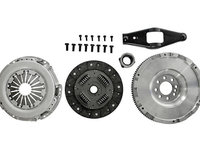 SET AMBREIAJ CU VOLANTA CU MASA SIMPLA FORD TRANSIT 2000->2006 kit conversie la volanta cu masa simpla, cu disc ambreiaj, cu furca decuplare, cu rulment presiune, cu volanta, cu placa de presiune ambreiaj, Diametru exterior mm 254, cu placa presiune,