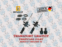 Set amortizoare fata cu flanse si protectii Renault Megane 3 + TRANSPORT GRATUIT