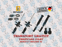 Set amortizoare + flanse + protectii Renault Megane 3 + TRANSPORT GRATUIT