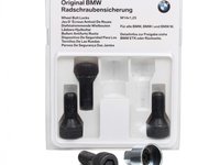 Set antifurt roti 4 prezoane+cheie originale bmw