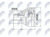 Set articulatie, planetara NTY NPZ-VW-040