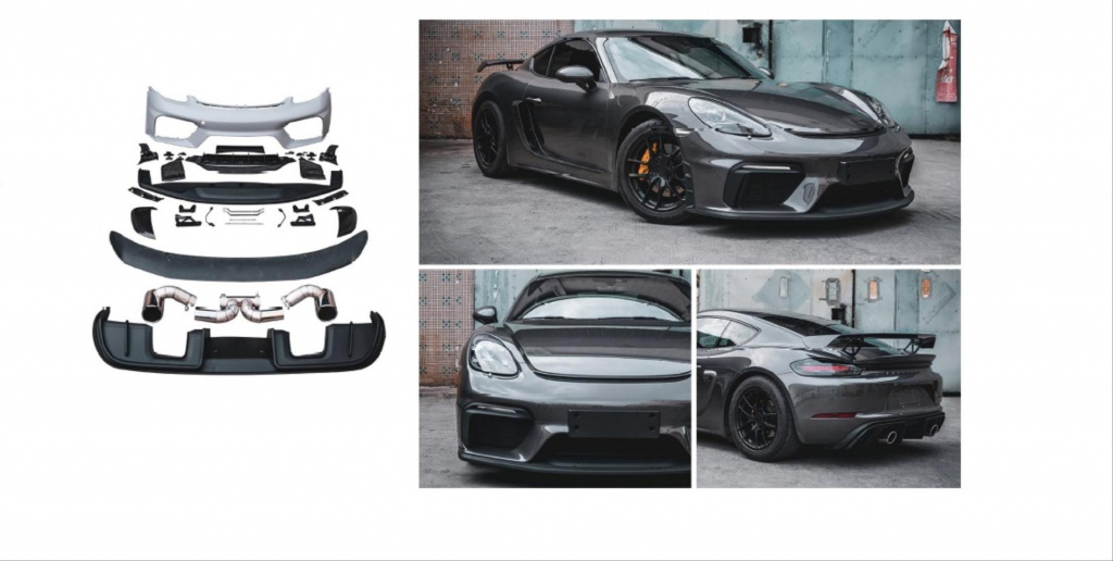 Set Bara GT4 Completa - Porsche 718 (Cu Spoiler LED)