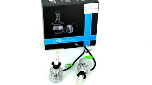 Set Bec H1 cu LED S2 chip led 40W - 4800 lumen 6000k 12-24V