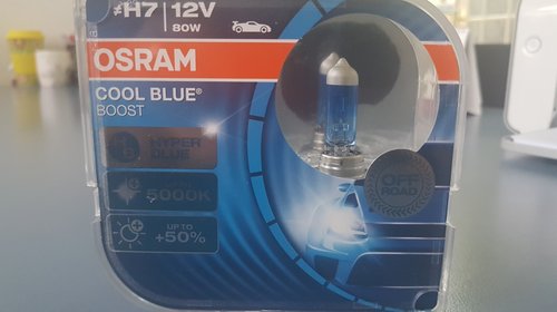 Set Bec H7 (2buc) OSRAM 80W COOL BLUE BOOST