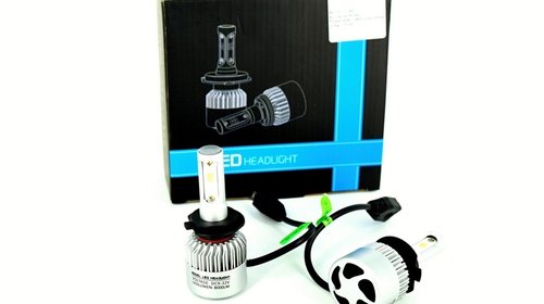 Set Bec H7 cu LED S2 chip led 40W - 4800 lumen 6000k 12-24V