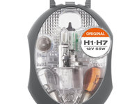 Set Becuri Auto De Rezerva 12v H1/H7 Osram Ams-Osram Cod:Clk H1/H7