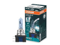 Set becuri H15 OSRAM 64176CBN 12V, 15/55W, COOL BLUE INTENSE (NextGen), cu pana 100% mai multa lumina, albastru, PGJ23t-1, Omologare: ECE, pana la 100 h, Fascicul luminos [lm]:260/1350, Culoare temperatura [K]:5000,