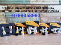 SET Becuri LED Auto Culoare 6500K H4 H7 H8 H9 H11 H16 9005 HB3 9006 HB4 9012