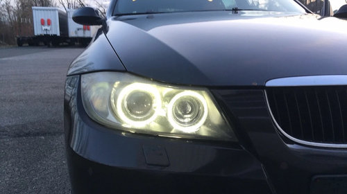 Set becuri leduri angel eyes Bmw seria 3 e90,e91 6000k non facelift