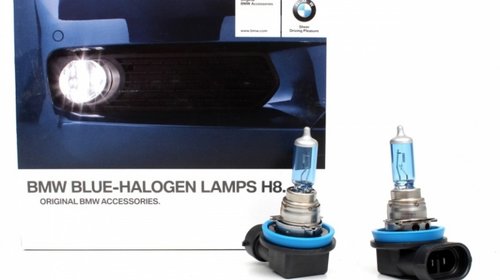 Set Becuri Oe Bmw Blue Halogen Lampa H8 2 Buc
