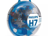 Set Becuri Rezerva Philips H7 12V 55W PX26d + Becuri Semnalizare + Sigurante Essential Box 55719EBKM