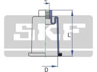 Set burduf directie Citroen BERLINGO caroserie M SKF VKJP2108