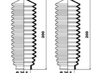 Set burduf directie FORD FIESTA III GFJ MOOG K150019