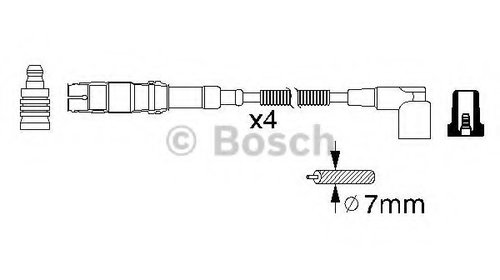 Set cablaj aprindere 0 986 356 310 BOSCH pent