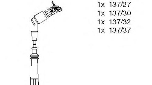 Set cablaj aprindere 287 200 BREMI pentru Bmw