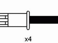 Set cablaj aprindere 7200 NGK pentru Renault Clio Renault Megane Dacia Dokker