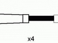 Set cablaj aprindere 8183 NGK pentru Renault Laguna Renault Megane Renault Espace