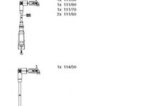 Set cablaj aprindere AUDI 100 Avant (44, 44Q, C3) (1982 - 1990) BREMI 447