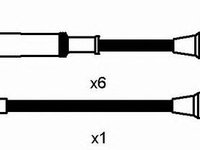 Set cablaj aprindere BMW 3 (E30) - OEM - NGK: RC-BW218 - Cod intern: W02605343 - LIVRARE DIN STOC in 24 ore!!!