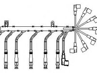 Set cablaj aprindere BMW 7 limuzina (E38) - BREMI 238R100