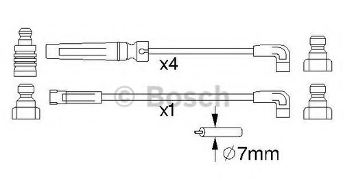 Set cablaj aprindere DAEWOO ESPERO (KLEJ) (19