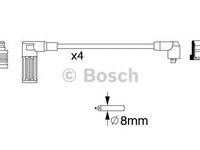 Set cablaj aprindere FIAT CINQUECENTO (170) (1991 - 1999) Bosch 0 986 356 717